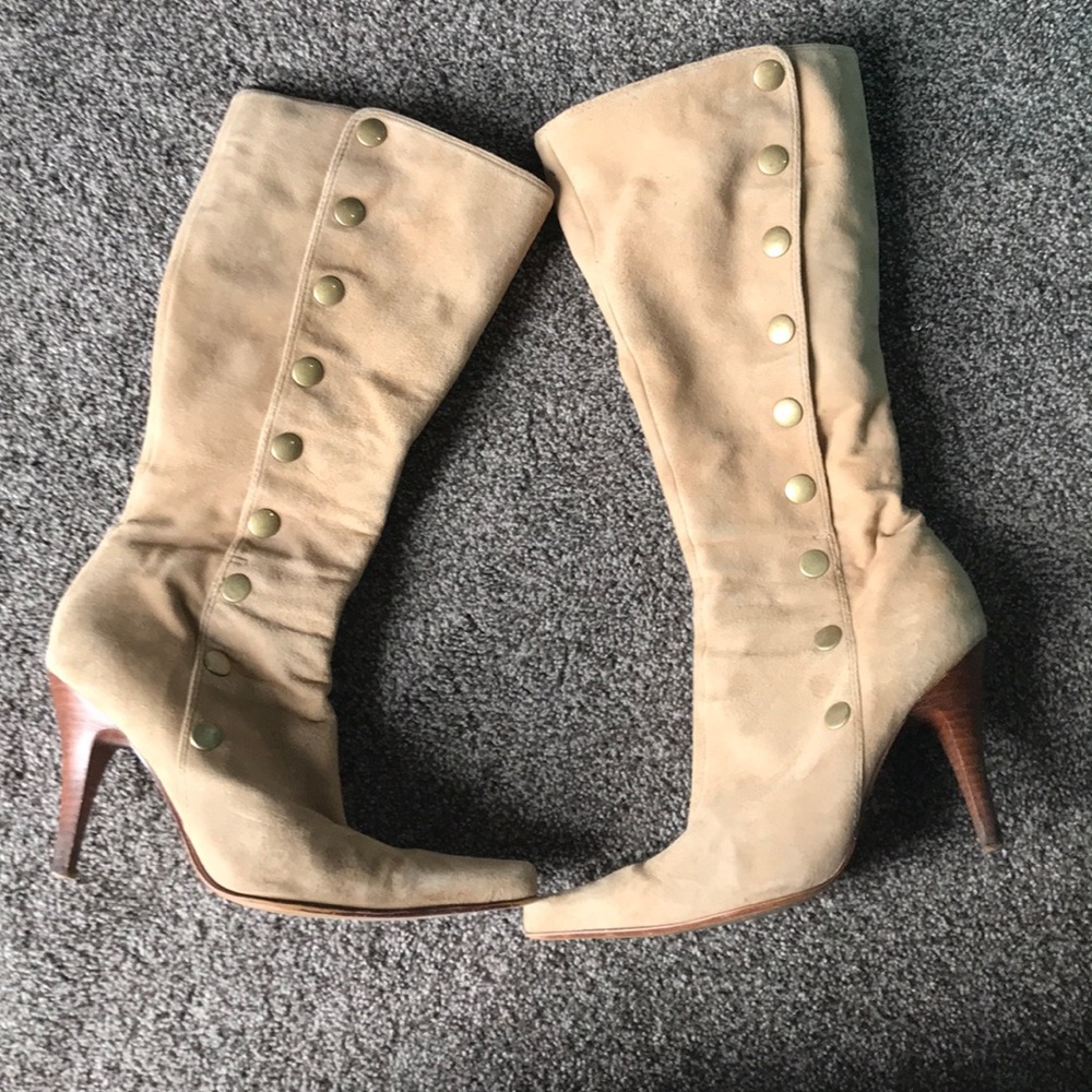 Nine West high button up boots 7 1/2M